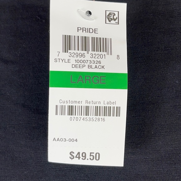Pride Black Short Sleeve Tee Size Large - Picture 4 of 6